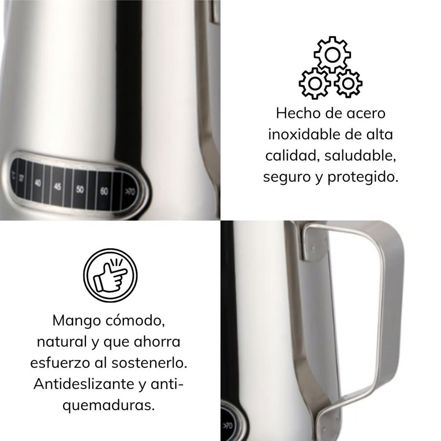 Jarra Espumadora de Leche – ¡Dale un toque barista a tus mañanas!