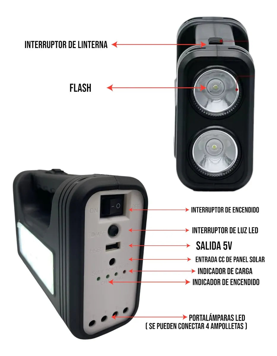 X - Kit Solar Emergencia 5V