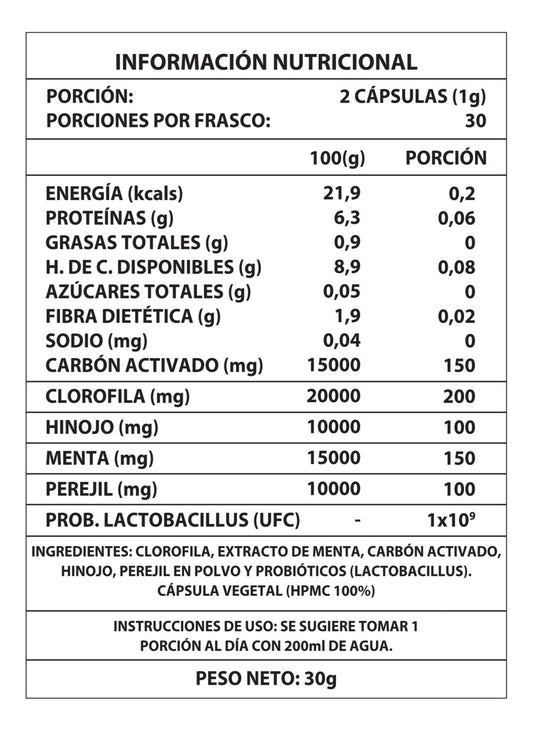 🌿 PACK DEOS 1000mg | 60 cápsulas / 2 TARROS POR $29.500