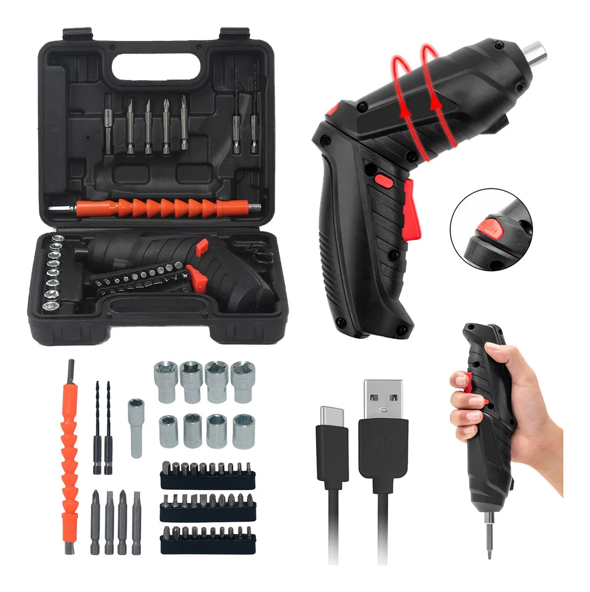 🔧✨ ¡El destornillador inalámbrico que hará tu vida más fácil! ✨🔧