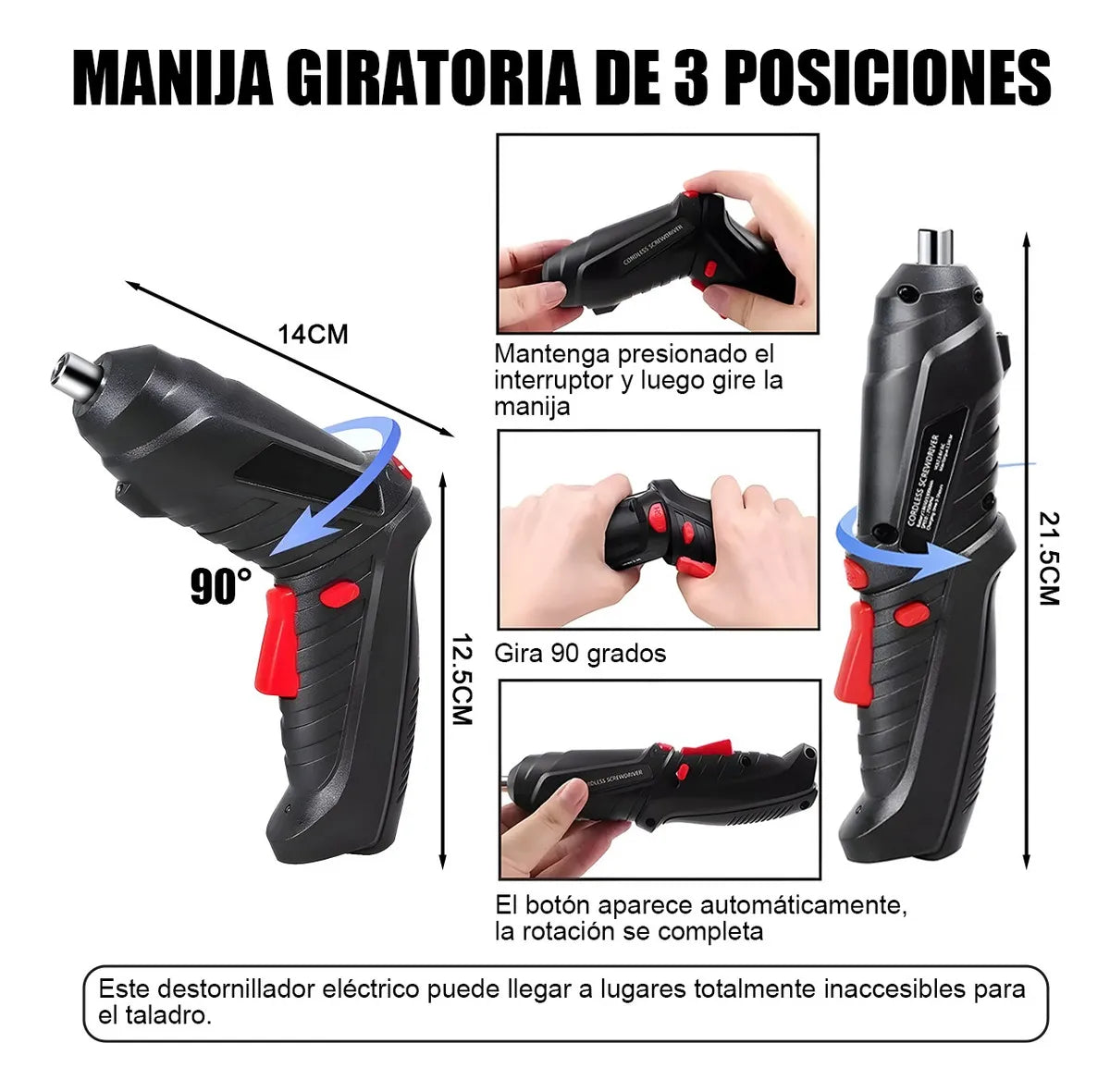 🔧✨ ¡El destornillador inalámbrico que hará tu vida más fácil! ✨🔧