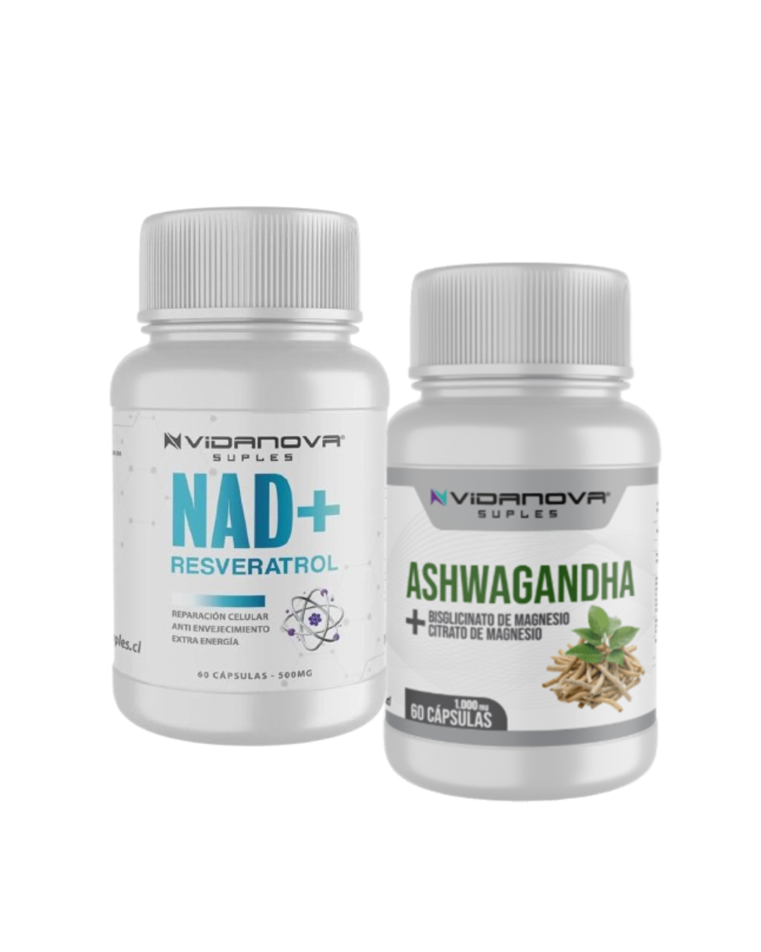 DÚO PACK NAD+ASHWAGANDHA
